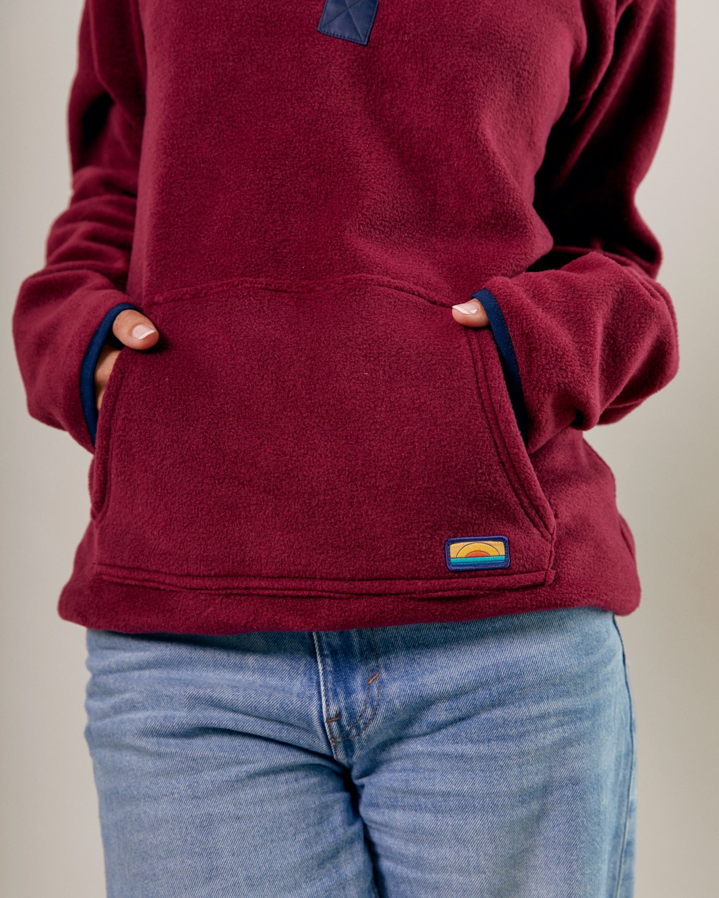polar fleece red pocket