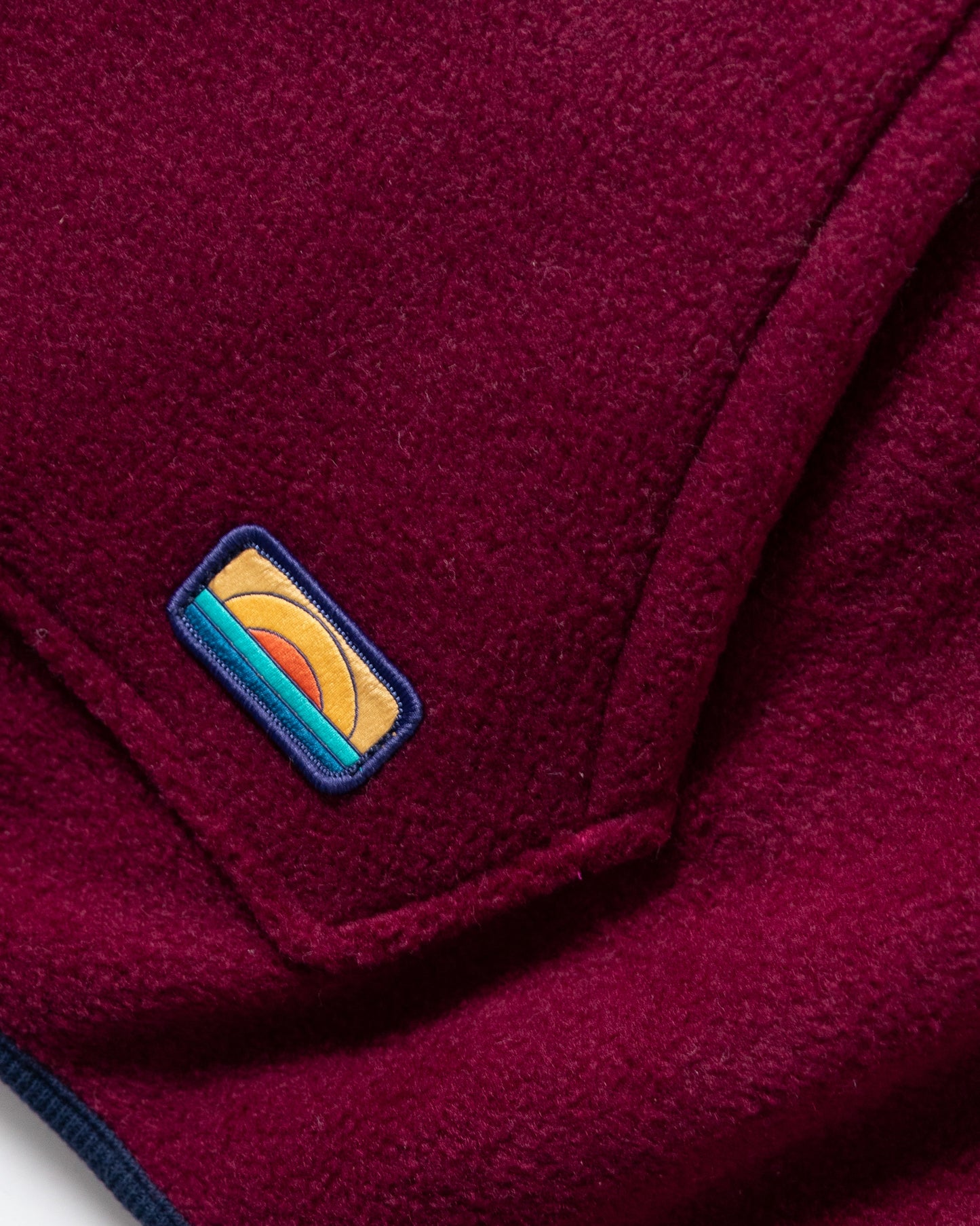 red polar fleece logo